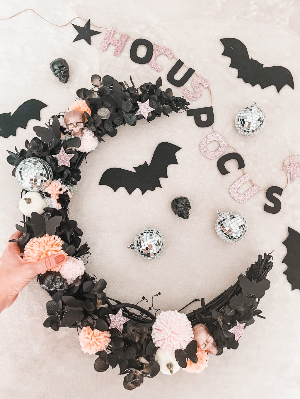 Butterflies & Bling Crescent&nbsp;Moon