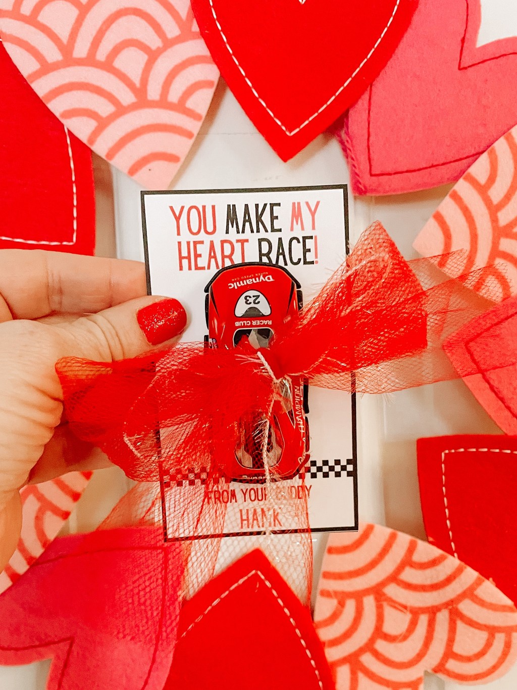 Race Car Valentine