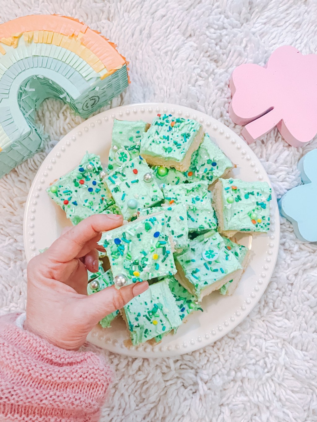 Leprechaun Sugar Cookie&nbsp;Bars